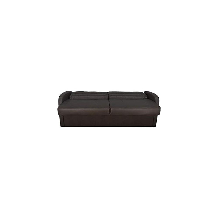 RecPro Charles 65" Jack Knife RV Sleeper Sofa with Arms | RV Furniture | Zero Wall Hugger (Chestnut)