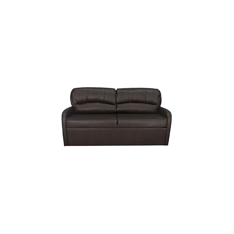 RecPro Charles 65" Jack Knife RV Sleeper Sofa with Arms | RV Furniture | Zero Wall Hugger (Chestnut)
