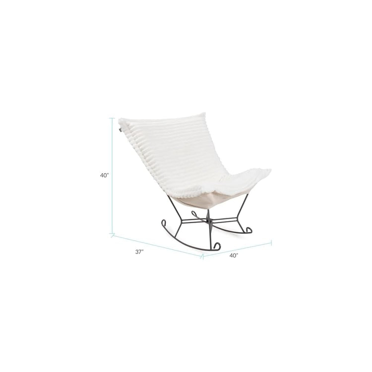 Howard Elliott Collection Puff Rocker Shar Pei White/Natural