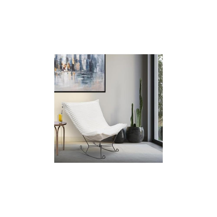 Howard Elliott Collection Puff Rocker Shar Pei White/Natural