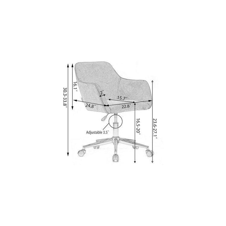 Chair Simple Modern Home Office Chair Comfy Computer Chairs Office Wide Desk Chair for Home, Bedroom, Study, Dorm, Student